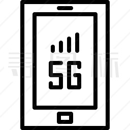 5G手机图标