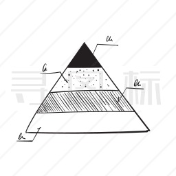 金字塔图表图标