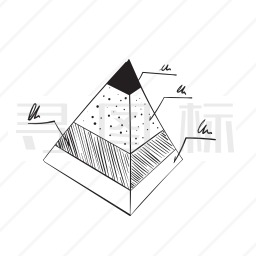 金字塔图表图标