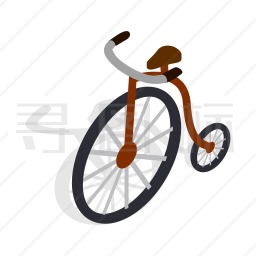 大小轮自行车图标