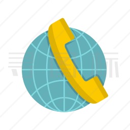全球电话图标