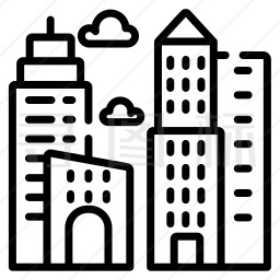 建筑与城市图标