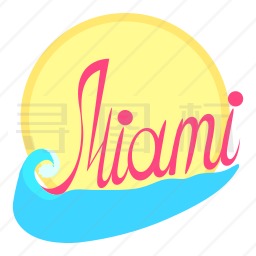 迈阿密旅行图标
