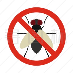 禁止苍蝇图标