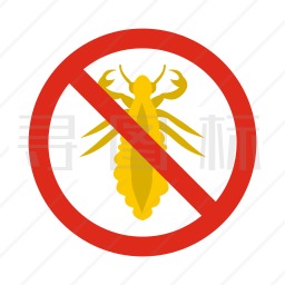 禁止昆虫图标