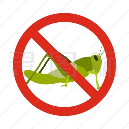 禁止蝗虫图标