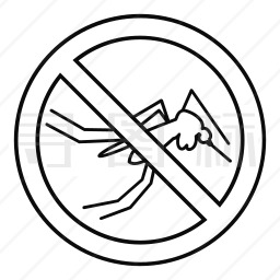 禁止蚊子图标