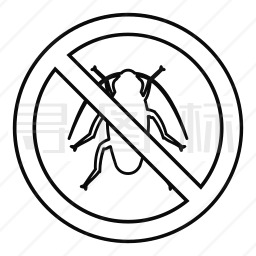 禁止蟑螂图标