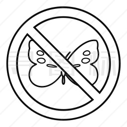 禁止蝴蝶图标