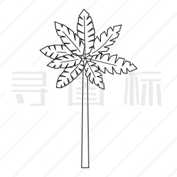 椰子树图标