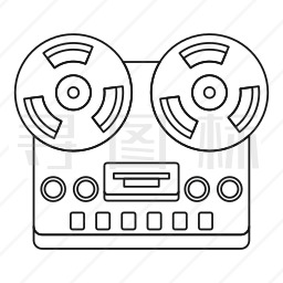 磁带录音机图标