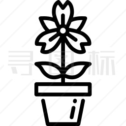 盆栽植物图标