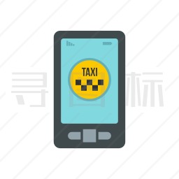 手机呼叫出租车图标