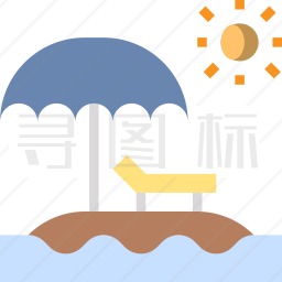 海滩图标