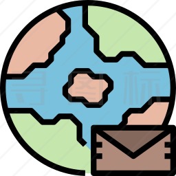 全球邮件图标