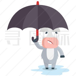 淋雨的驴图标