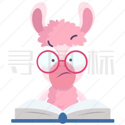 学习的羊驼图标