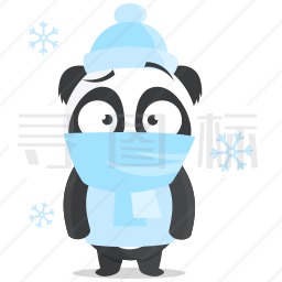 寒冷的熊猫图标