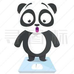称体重的熊猫图标