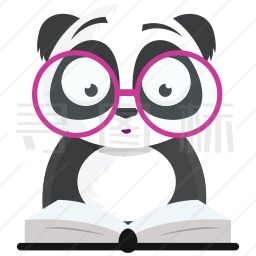 看书的熊猫图标