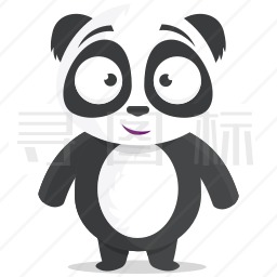 微笑的熊猫图标