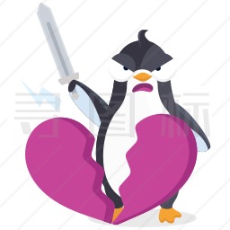 愤怒的企鹅图标