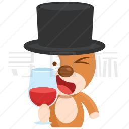 泰迪熊喝酒抽烟图片