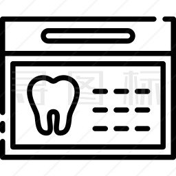牙科时间表图标
