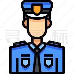 男警察图标