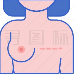 乳房切除术图标