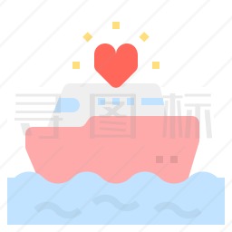 游艇婚礼图标