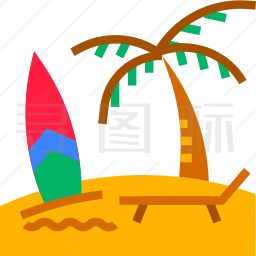 海滩图标