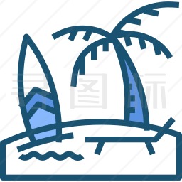 海滩图标