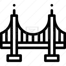 加洲的金门大桥图标