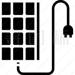 太阳能电池板图标