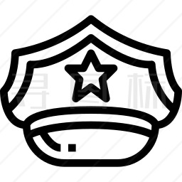 警察帽图标