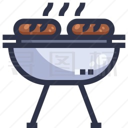 烤的肉图标