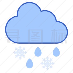 雨夹雪图标