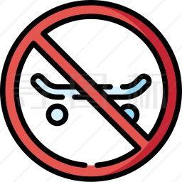 禁止滑冰图标