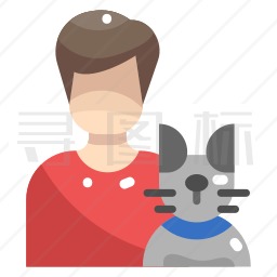 养猫的男人图标