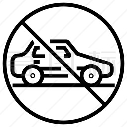 禁止开车图标