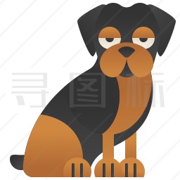 罗威犬图标