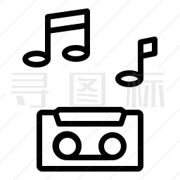 盒式录音带图标