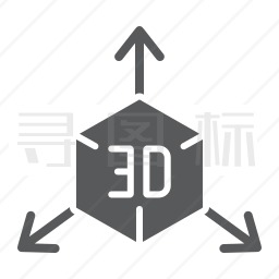 3D技术图标