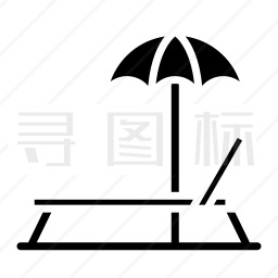 沙滩椅图标