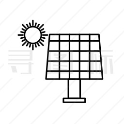 太阳能板图标