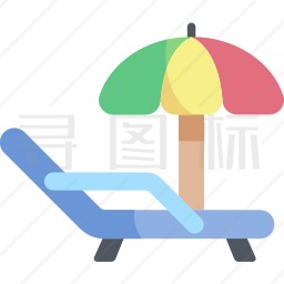 沙滩椅图标