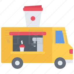 咖啡餐车图标