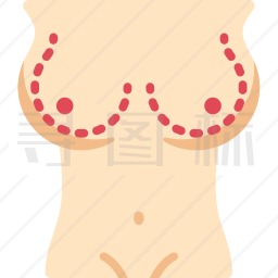 乳房缩小图标