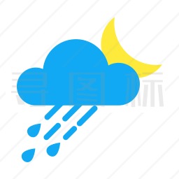 下雨的晚上图标